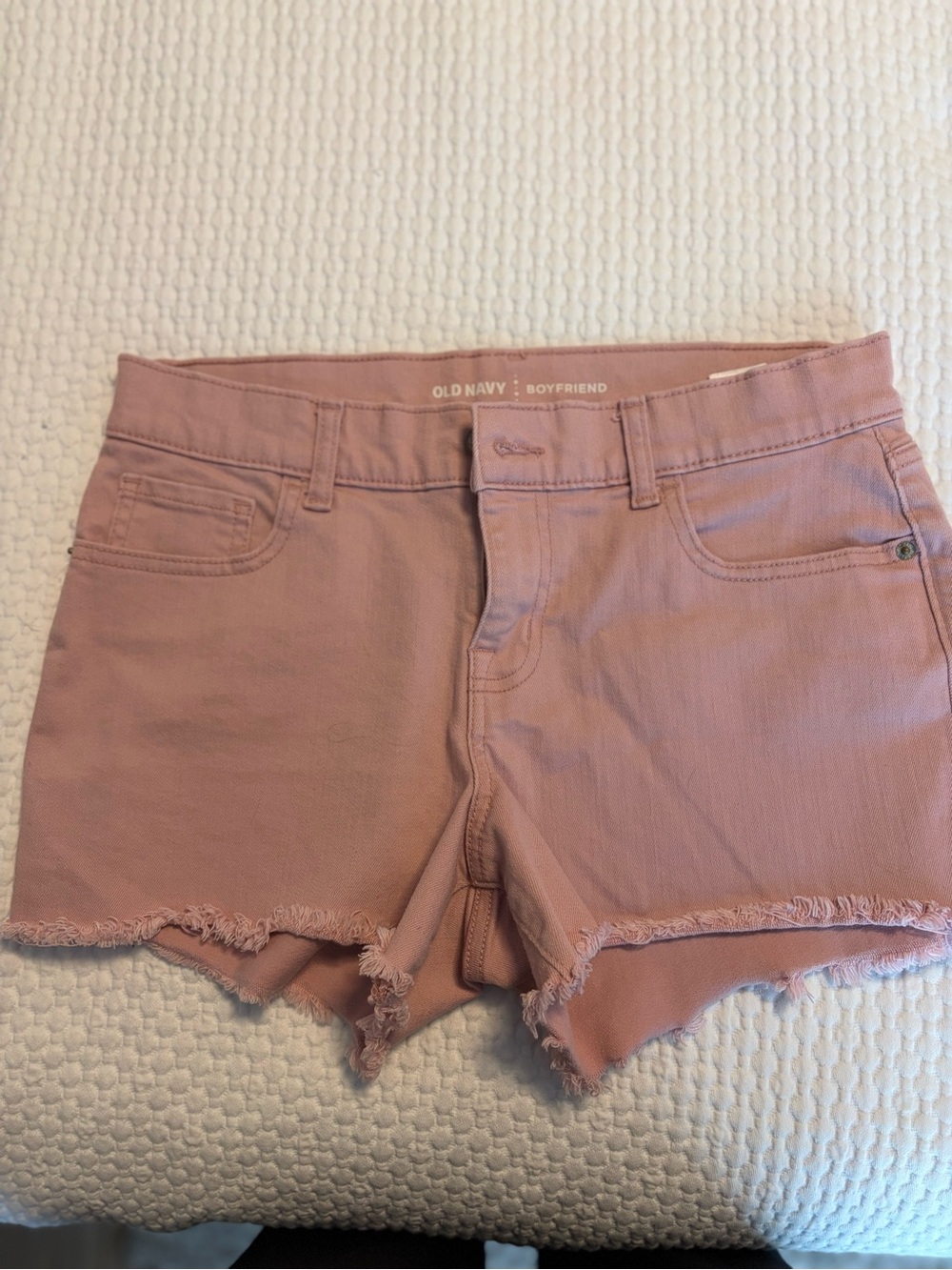 Old Navy Boyfriend Dusty Rose Denim Shorts